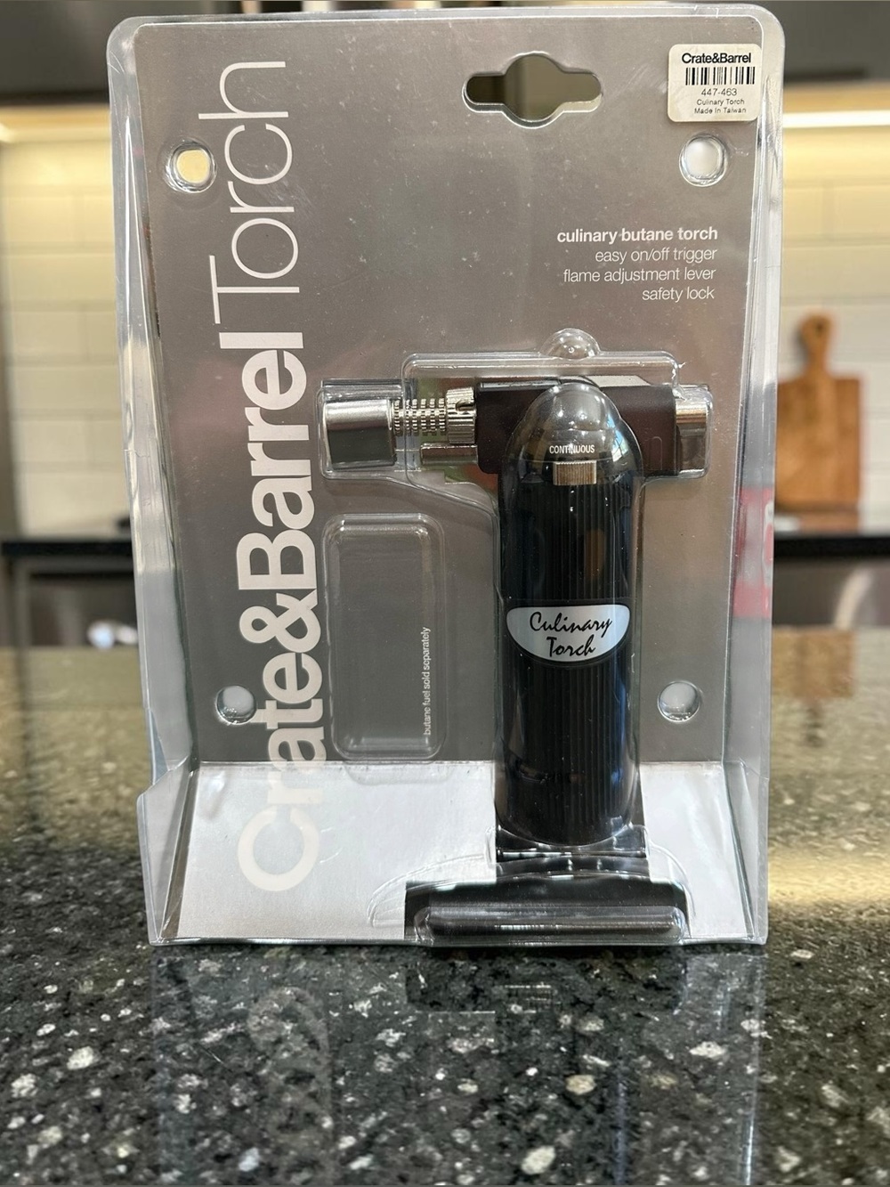Crate & Barrel Culinary Butane Torch NEW